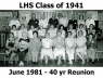 Class of 1941 - 40 yr reunion - 1981